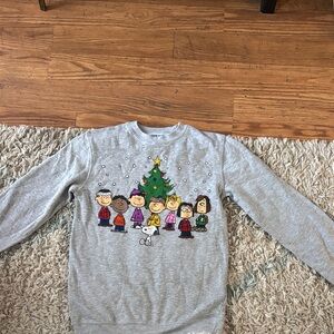 Peanuts Gray Juniors Sweatshirt